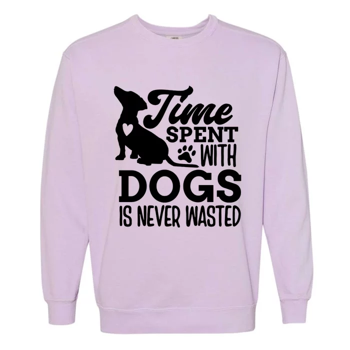 Time Spent With Dogs Garment-Dyed Sweatshirt