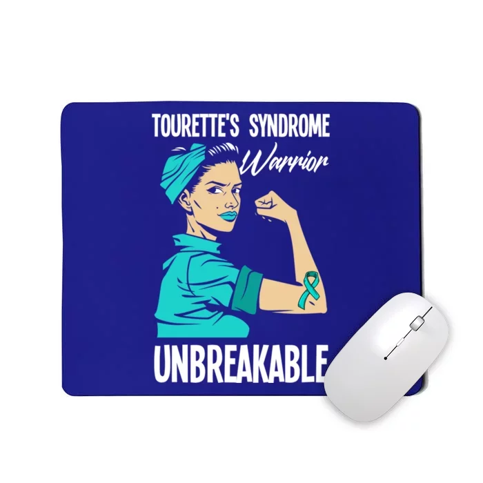 Tourette's Syndrome Warrior Unbreakable Tourette Syndrome Gift Mousepad