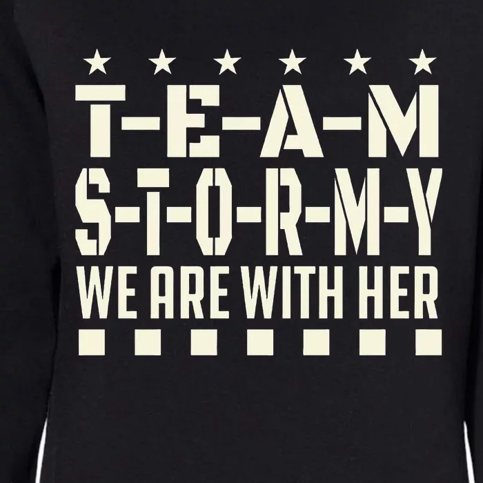 Team Stormy WE ARE WITH HER Classic Womens California Wash Sweatshirt