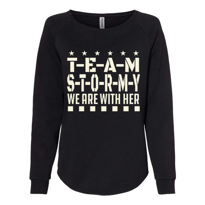 Team Stormy WE ARE WITH HER Classic Womens California Wash Sweatshirt