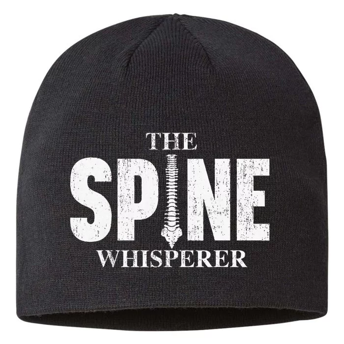 The Spine Whisperer Chiropractor Physical Therapist 8 1/2in Sustainable Knit Beanie