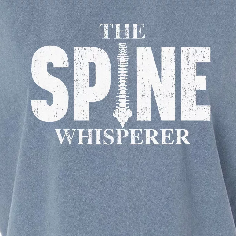 The Spine Whisperer Chiropractor Physical Therapist Garment-Dyed Women's Muscle Tee