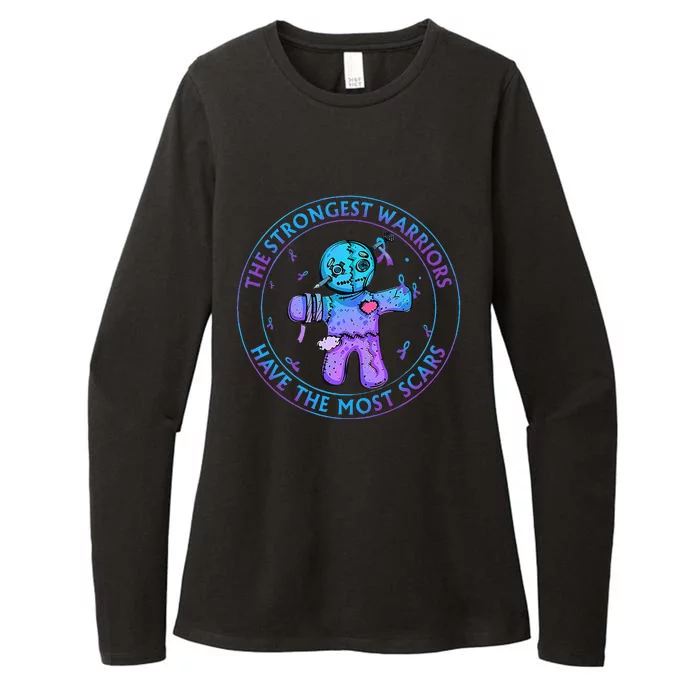 The Strongest Warriors Have The Most Scars Womens CVC Long Sleeve Shirt