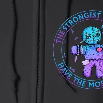 The Strongest Warriors Have The Most Scars Full Zip Hoodie