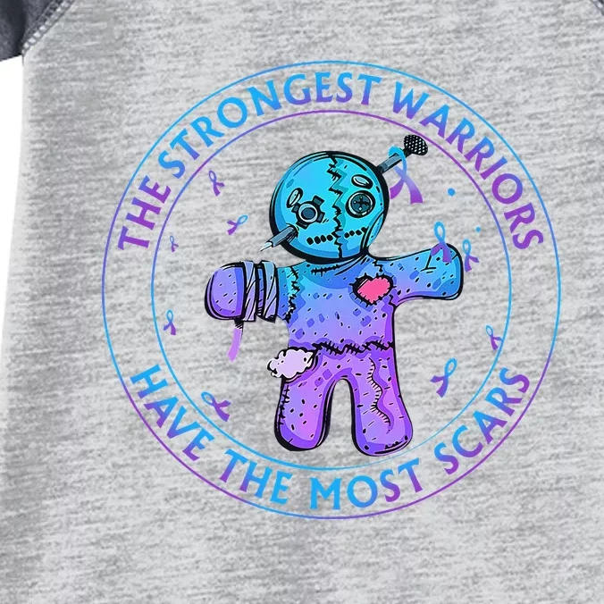 The Strongest Warriors Have The Most Scars Infant Baby Jersey Bodysuit