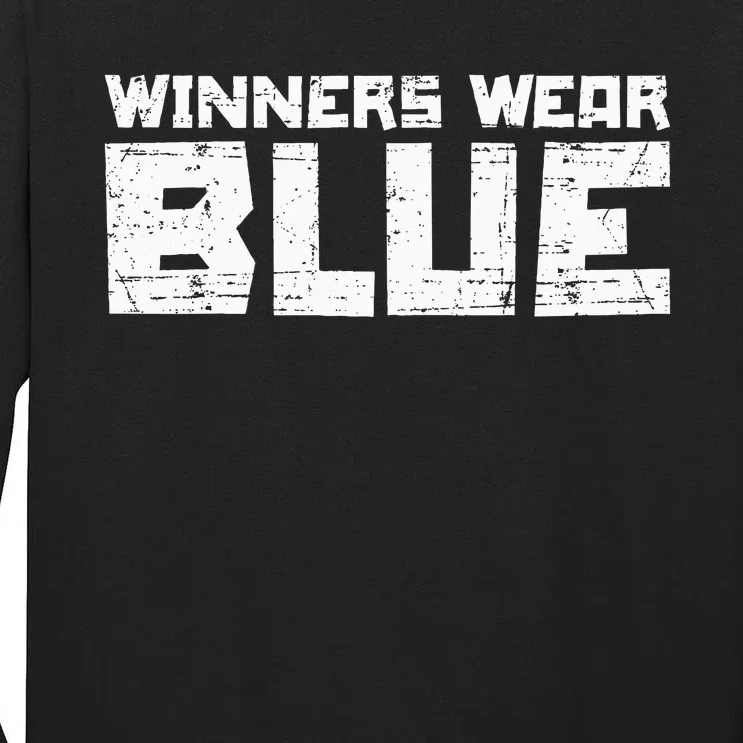 Team Sports Winners Wear Blue Tall Long Sleeve T-Shirt