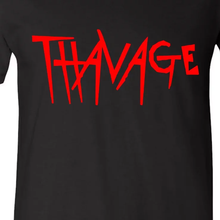 Thavage Savage Workout Gym Bodybuilding V-Neck T-Shirt