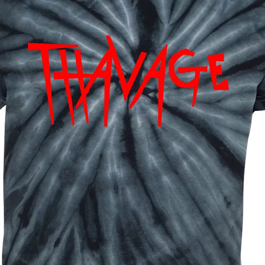 Thavage Savage Workout Gym Bodybuilding Kids Tie-Dye T-Shirt