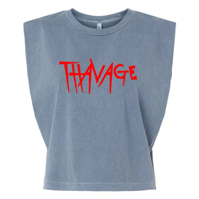 Thavage Savage Workout Gym Bodybuilding Garment-Dyed Women's Muscle Tee