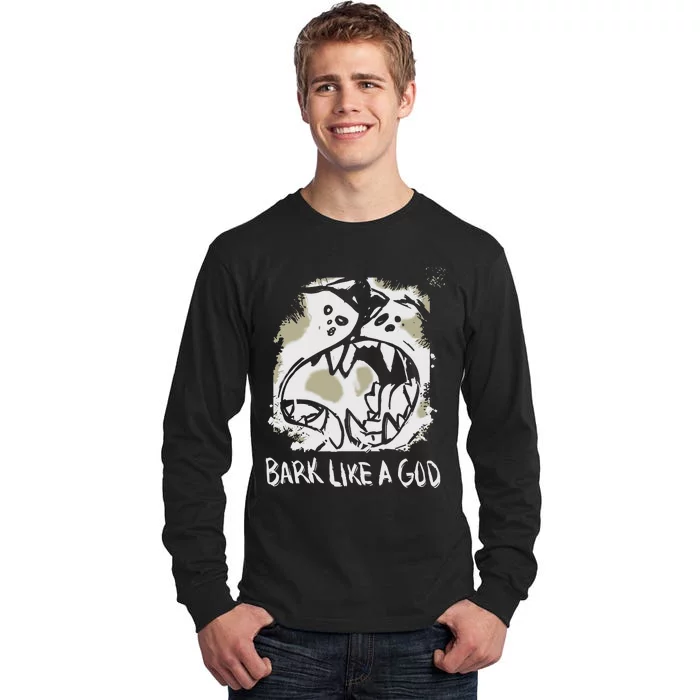 The Shy Wolf Bark Like A God Tall Long Sleeve T-Shirt