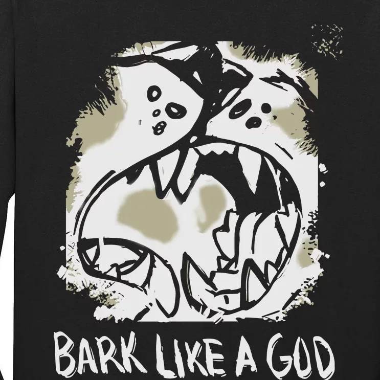 The Shy Wolf Bark Like A God Tall Long Sleeve T-Shirt