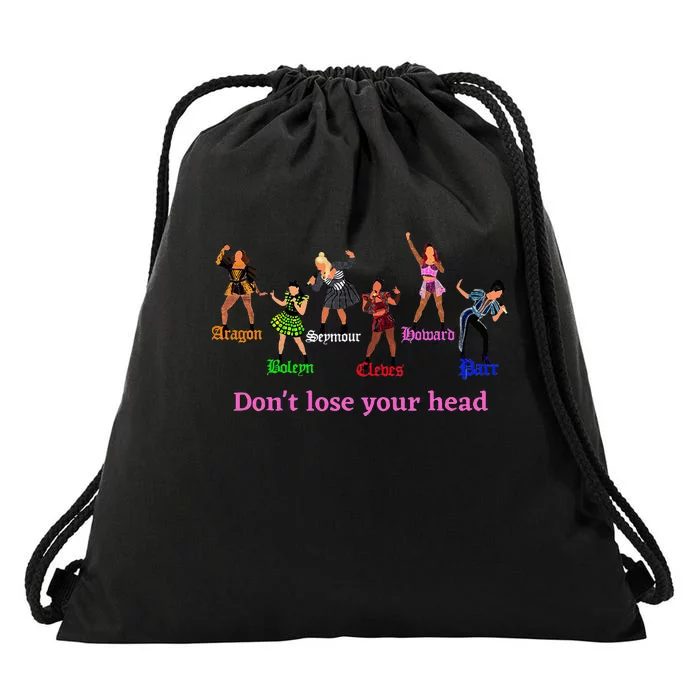 The Six wives of Henry VIII six the musical gift theatre Drawstring Bag