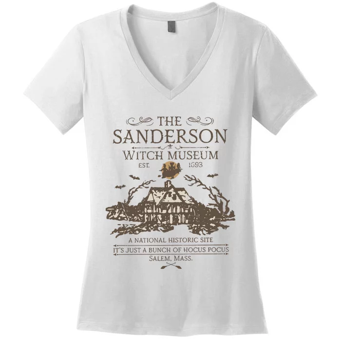 The Sanderson Witch Museum EST 1963 Women's V-Neck T-Shirt