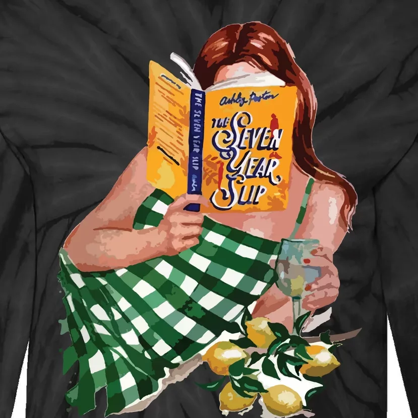 The Seven Year Slip By Ashley Poston Book Tie-Dye Long Sleeve Shirt