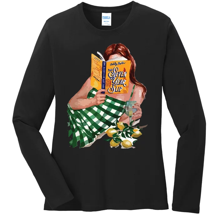 The Seven Year Slip By Ashley Poston Book Ladies Long Sleeve Shirt