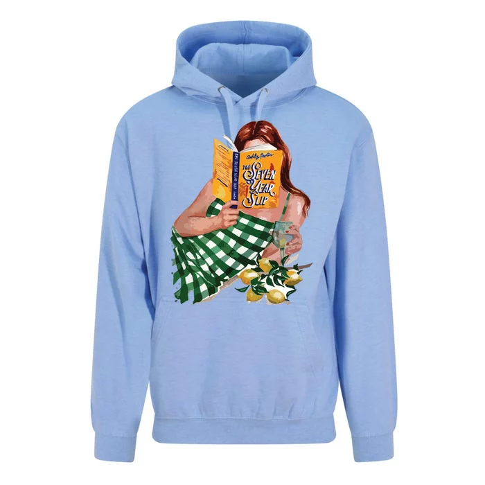 The Seven Year Slip By Ashley Poston Book Unisex Surf Hoodie