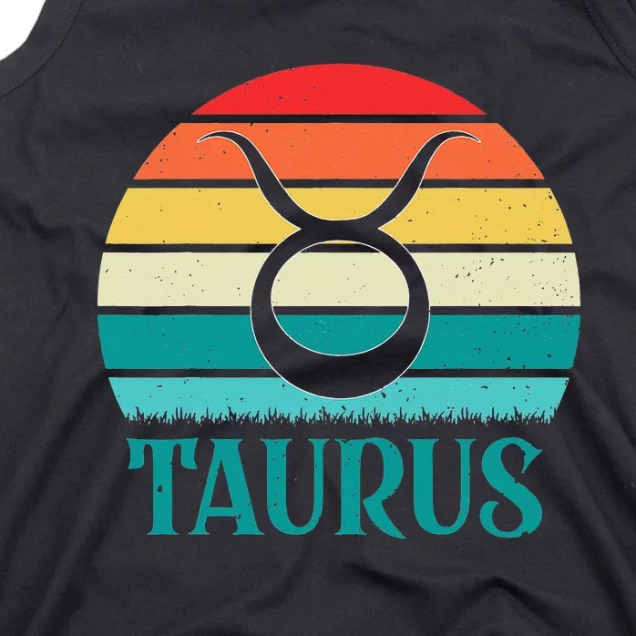 Taurus Sunset Zodiac Tank Top