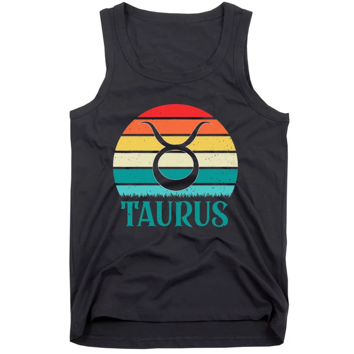 Taurus Sunset Zodiac Tank Top