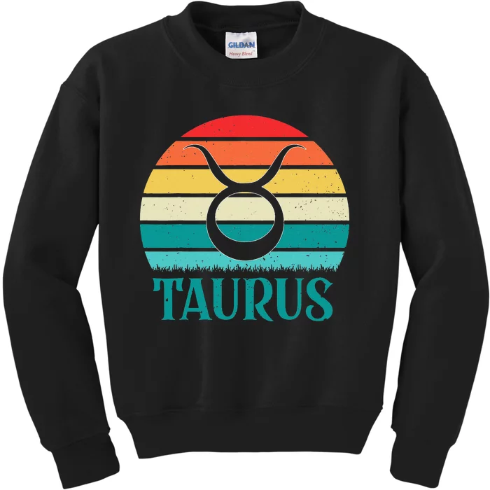 Taurus Sunset Zodiac Kids Sweatshirt