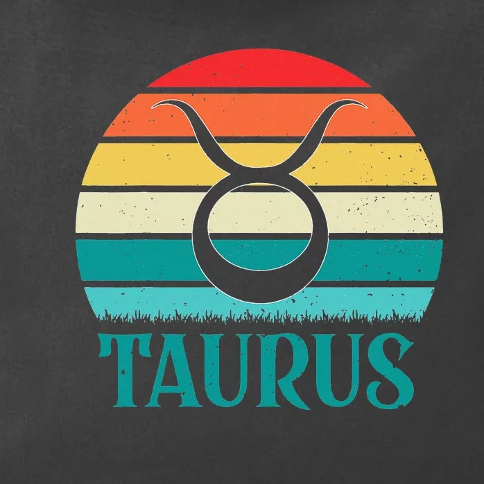 Taurus Sunset Zodiac Zip Tote Bag