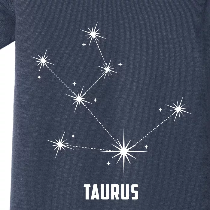 Taurus Sign Zodiac Star Constellation Horoscope Gift Baby Bodysuit