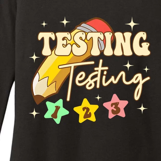 Testing Testing 1 2 3 Test Day Womens CVC Long Sleeve Shirt