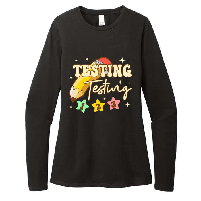 Testing Testing 1 2 3 Test Day Womens CVC Long Sleeve Shirt