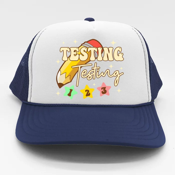 Testing Testing 1 2 3 Test Day Trucker Hat