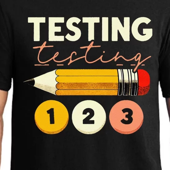 Testing Testing 123 Test Day Teacher Student Staar Exam Pajama Set