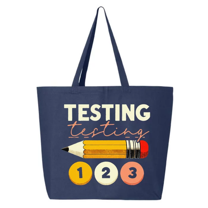 Testing Testing 123 Test Day Teacher Student Staar Exam 25L Jumbo Tote