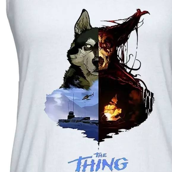 The Thing 1982 Horror Scary Movie Halloween Costume Dog Ladies Essential Flowy Tank