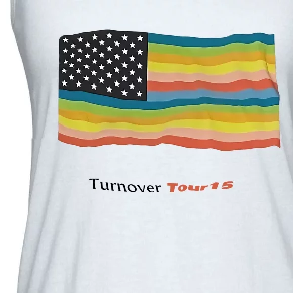 Turnover T.O.U.R 15 Pride Flag Ladies Essential Flowy Tank