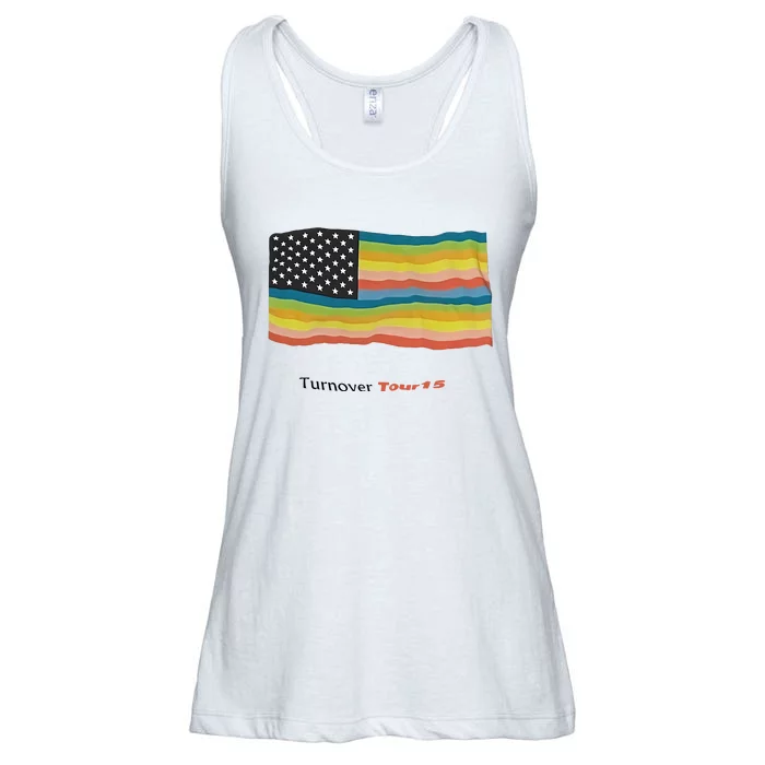 Turnover T.O.U.R 15 Pride Flag Ladies Essential Flowy Tank