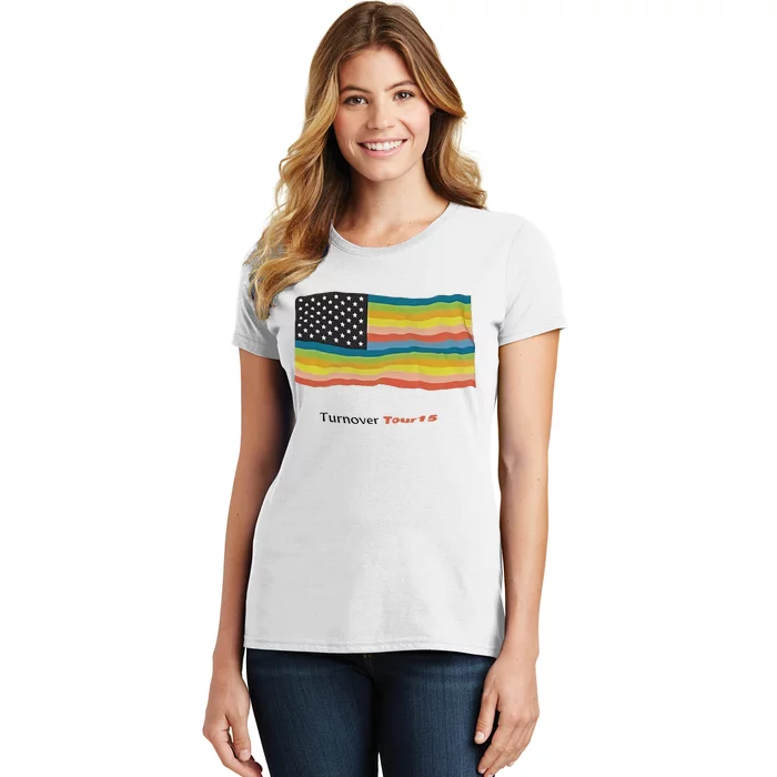 Turnover T.O.U.R 15 Pride Flag Women's T-Shirt