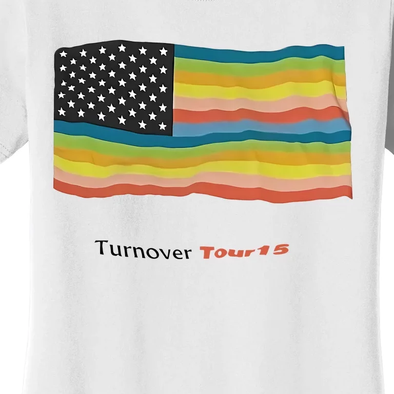 Turnover T.O.U.R 15 Pride Flag Women's T-Shirt