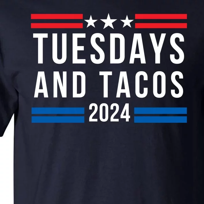 Tuesdays & Tacos 2024 Funny Foodie Trendy Mexican Fiesta Taco Lover Foodie Humor Tall T-Shirt