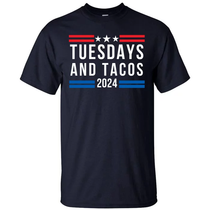 Tuesdays & Tacos 2024 Funny Foodie Trendy Mexican Fiesta Taco Lover Foodie Humor Tall T-Shirt