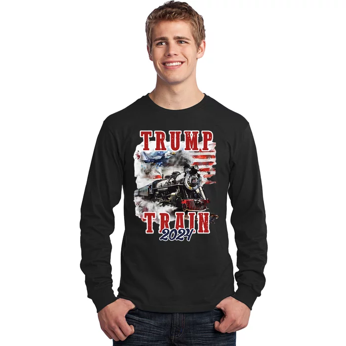 Trump Train 2024 Long Sleeve Shirt