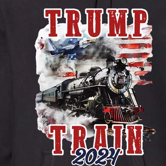 Trump Train 2024 Premium Hoodie