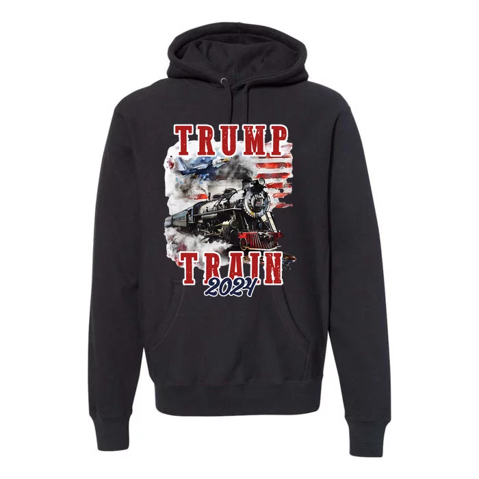 Trump Train 2024 Premium Hoodie