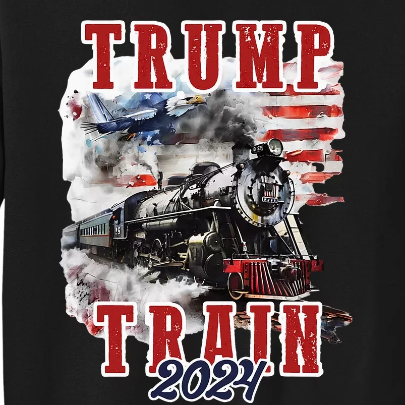 Trump Train 2024 Tall Sweatshirt