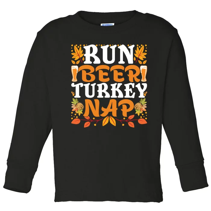 Turkey Trot 2024 Toddler Long Sleeve Shirt