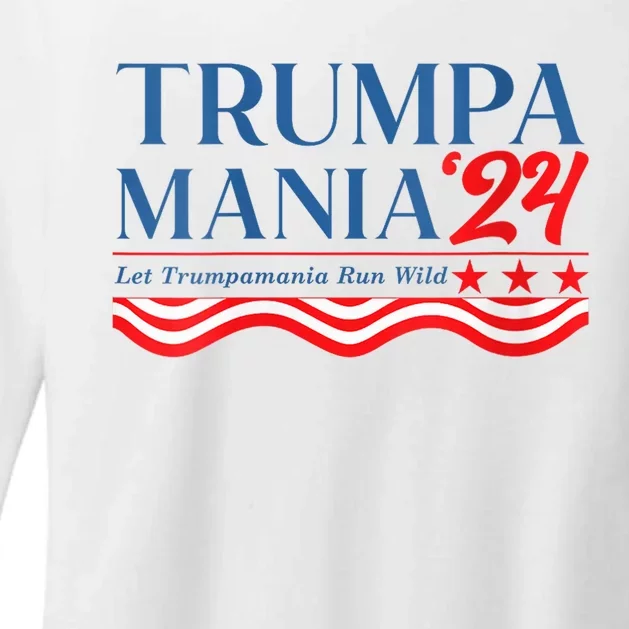 Trumpamania Trump 2024 Let “Trumpamania” Runs Wild Womens CVC Long Sleeve Shirt