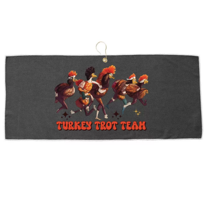 Turkey Trot 2024 Large Microfiber Waffle Golf Towel