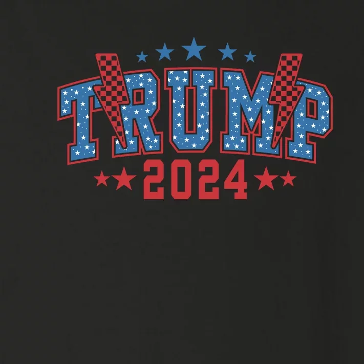 Thunder Trump 2024 Graphic Toddler Long Sleeve Shirt