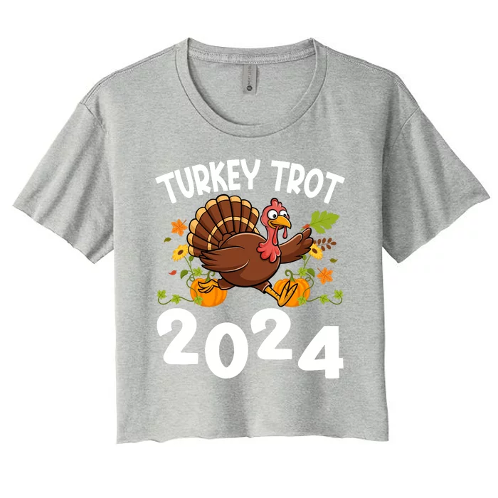 Turkey Trot 2024 Women's Crop Top Tee