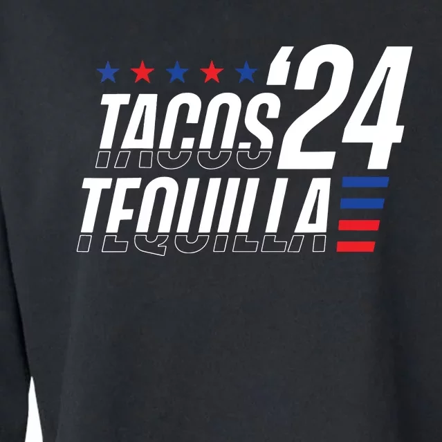 Tacos Tequila 2024 Election Cropped Pullover Crew