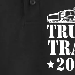 Trump Train 2024 Pro Trump Presidential Election Dry Zone Grid Performance Polo