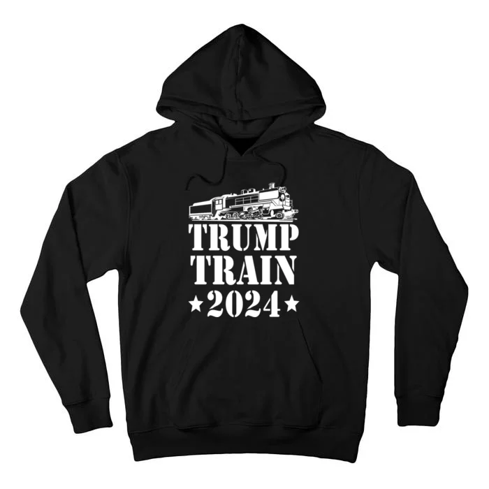 Trump Train 2024 Pro Trump Presidential Election Tall Hoodie