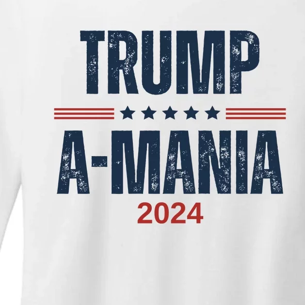 Trumpamania Trumpamania 2024 Womens CVC Long Sleeve Shirt